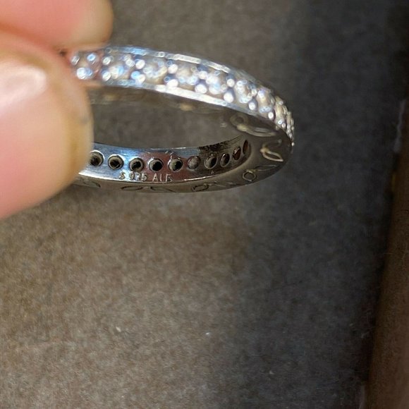 Pandora Eternity Ring S295 ALE Size 52 / US 6 Pave - Picture 5 of 5